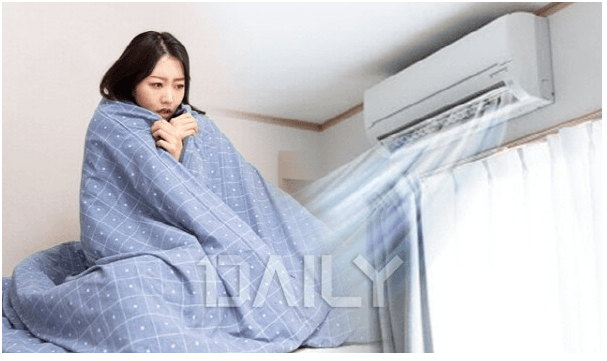 추위로 고생하는 모습